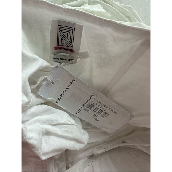 Rosie Assoulin White Blouse - Picture 8 of 9